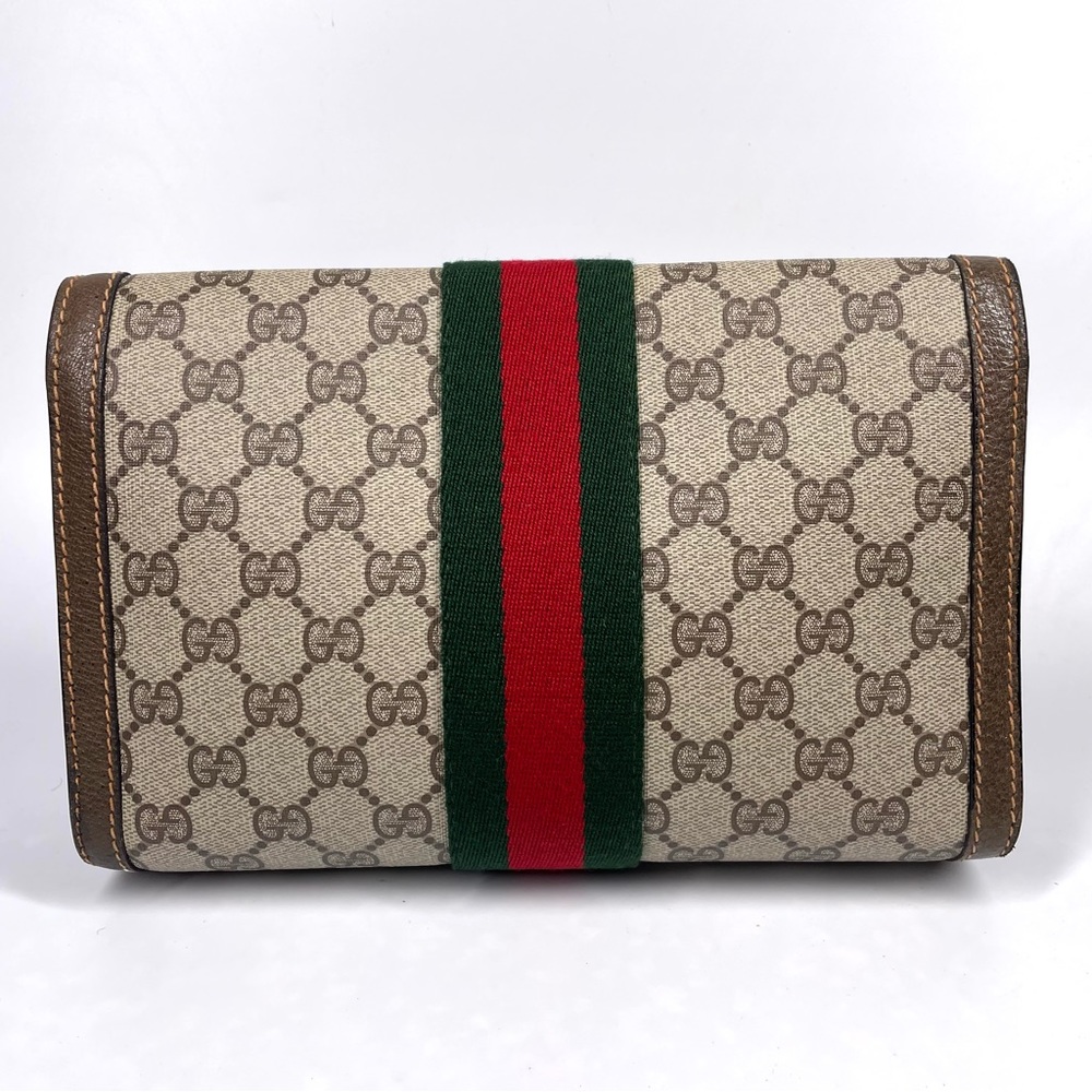 🔴SOLD🔴Gucci Ophidia Sherry Line Supreme GG Monogram Clutch Bag. - Picture 5 of 17